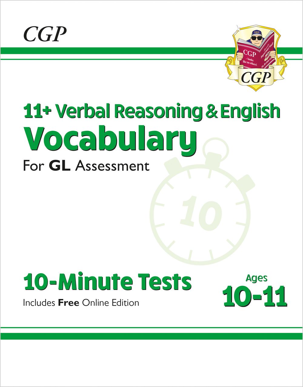 GL 11+ 10-Minute Tests Vocabulary for Verbal Reasoning & English (Ages 10-11) Main Image
