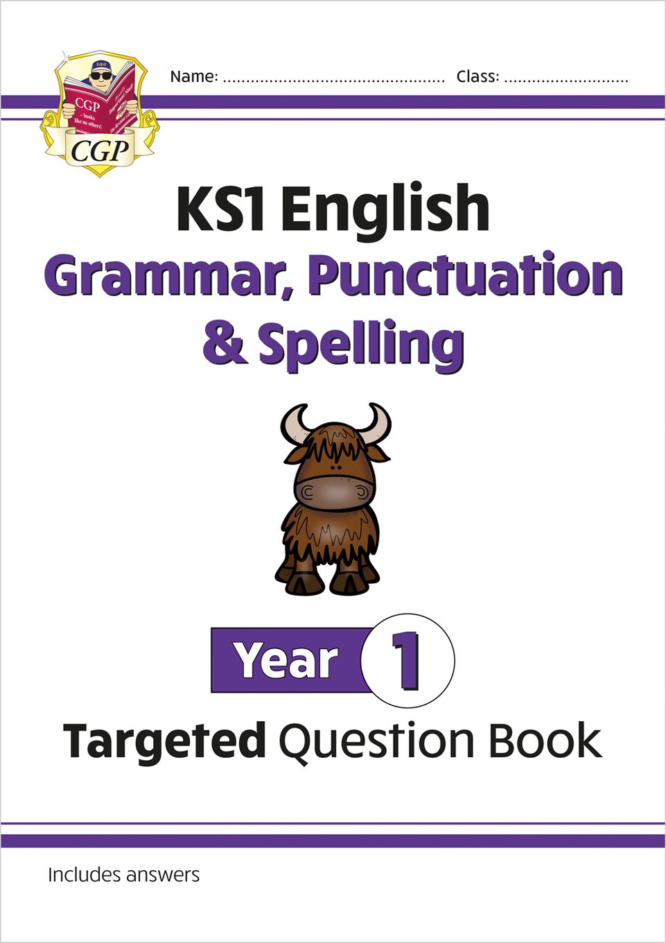 KS1 English Targeted Question Book: Grammar, Punctuation & Spelling - Year 1 Main Image