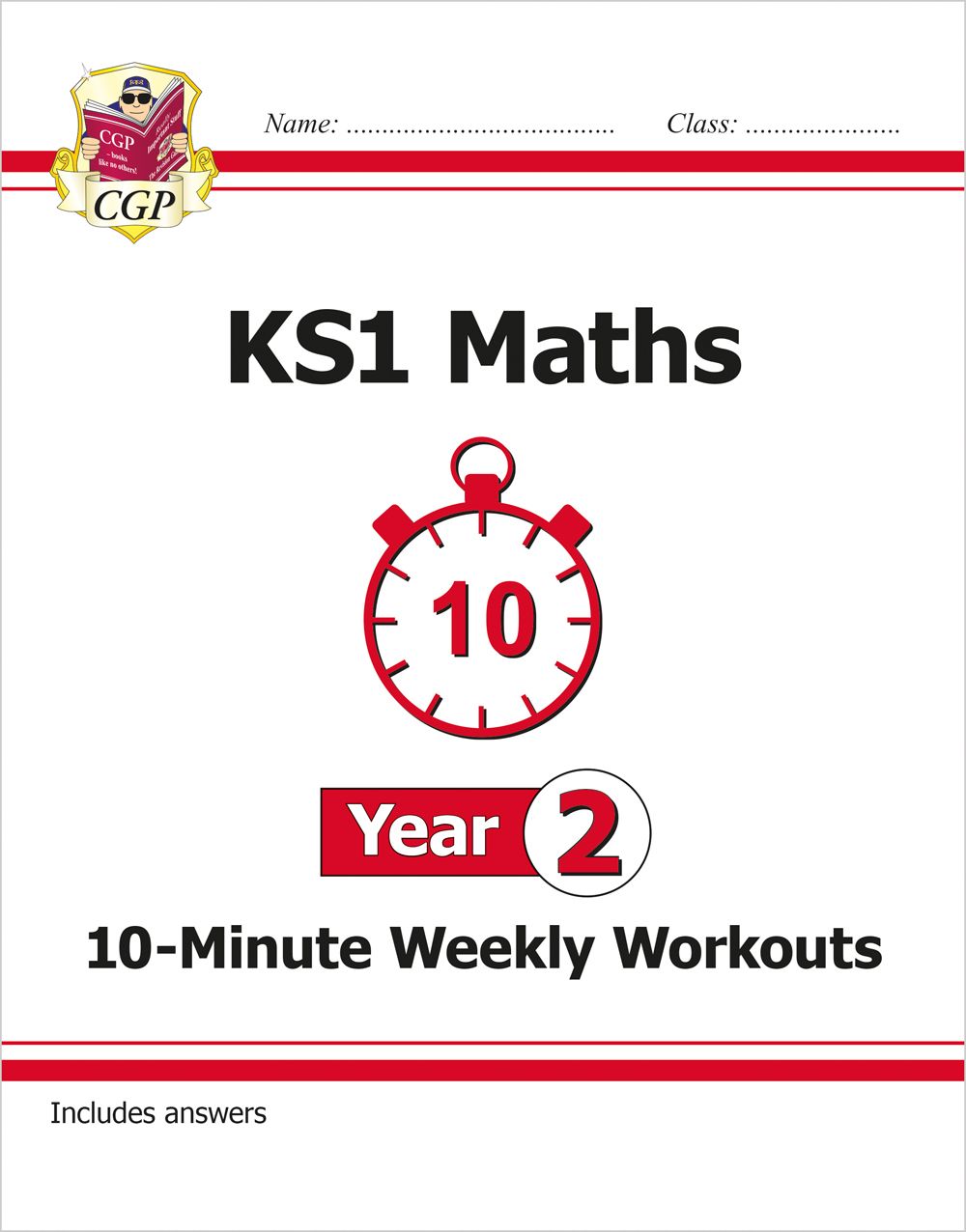 KS1 Year 2 Maths 10-Minute Weekly Workouts Main Image