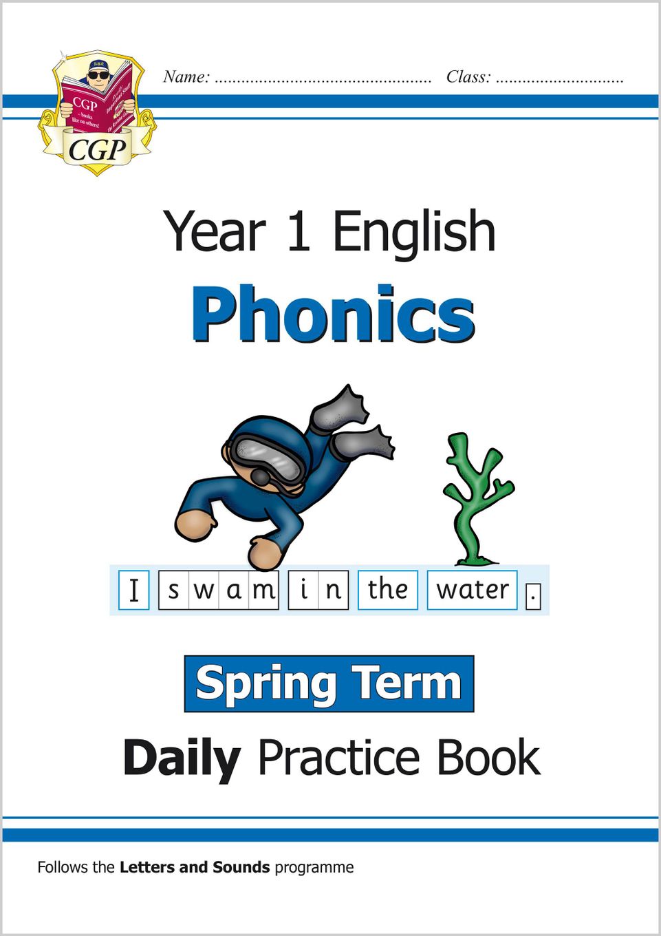 KS1 Phonics Year 1 Daily Practice Book: Spring Term Main Image