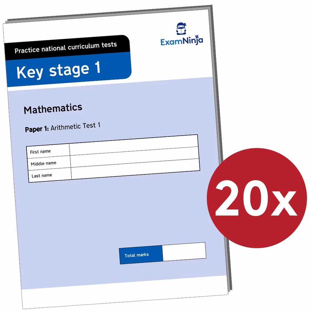 KS1 SATs Arithmetic Practice Papers Download (Ages 6-7) Main Image