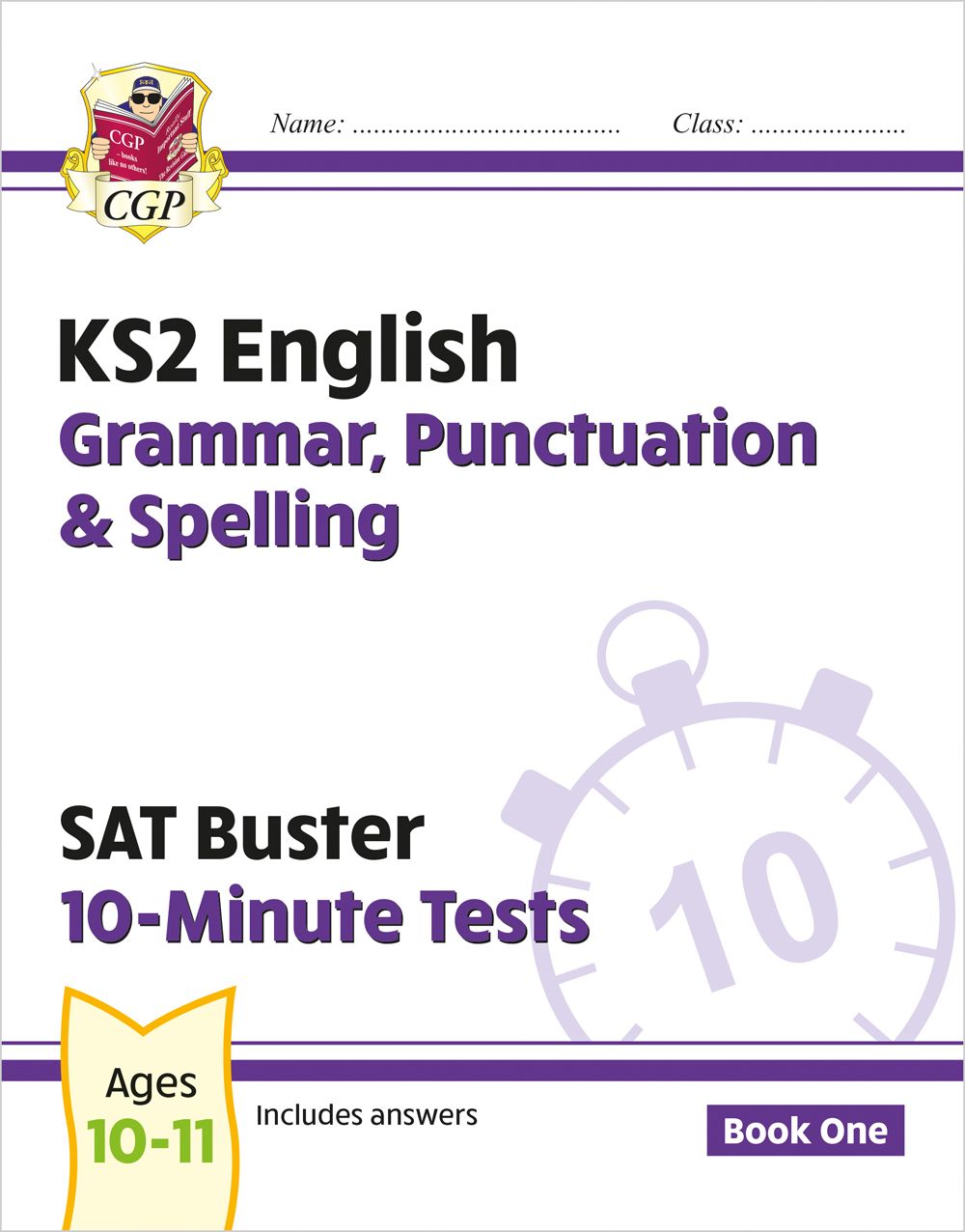 KS2 English SAT Buster 10-Minute Tests: Grammar, Punctuation & Spelling - Book 1 (for 2024) Main Image