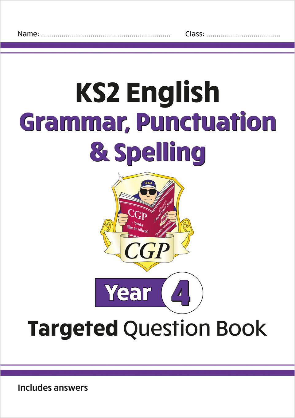 KS2 English Year 4 Grammar, Punctuation & Spelling Targeted Question Book (with Answers) Main Image