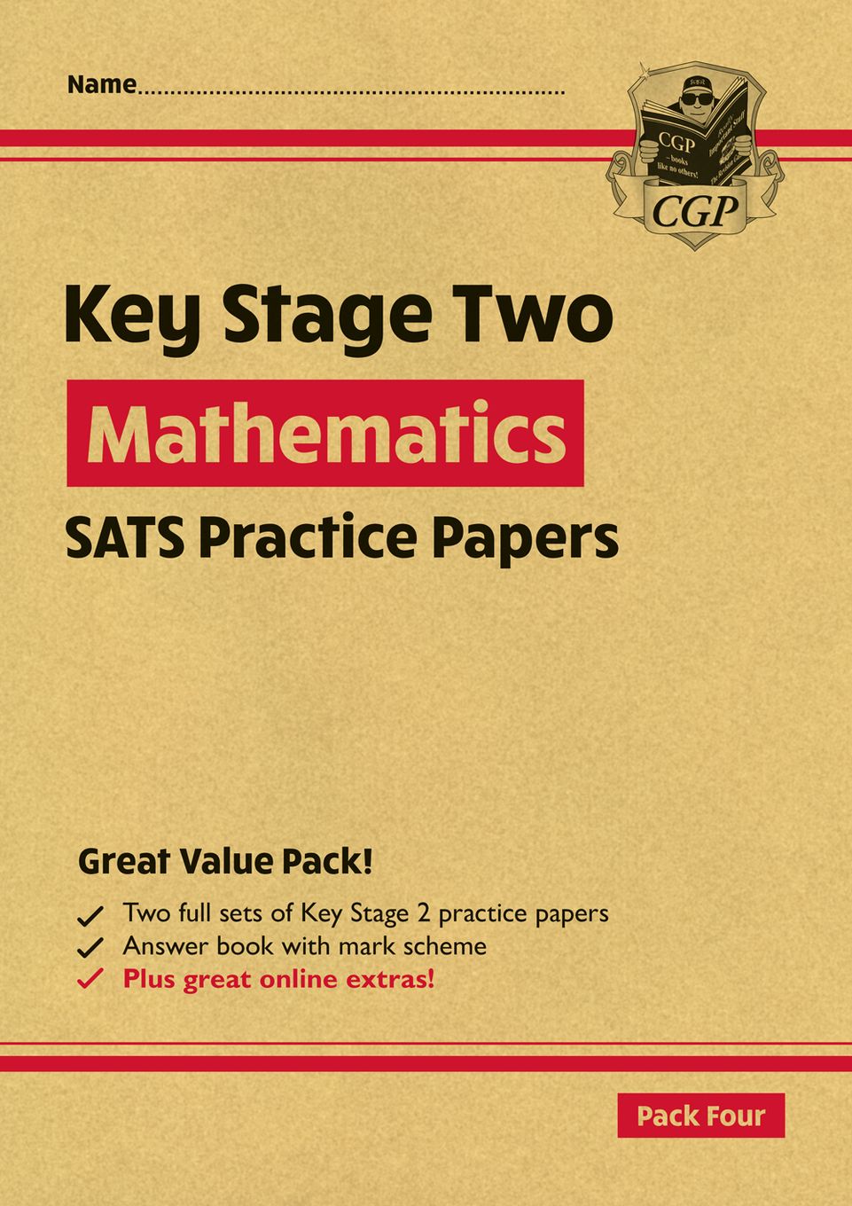 KS2 Maths SATS Practice Papers: Pack 4 - for the 2024 tests (with free Online Extras) Main Image