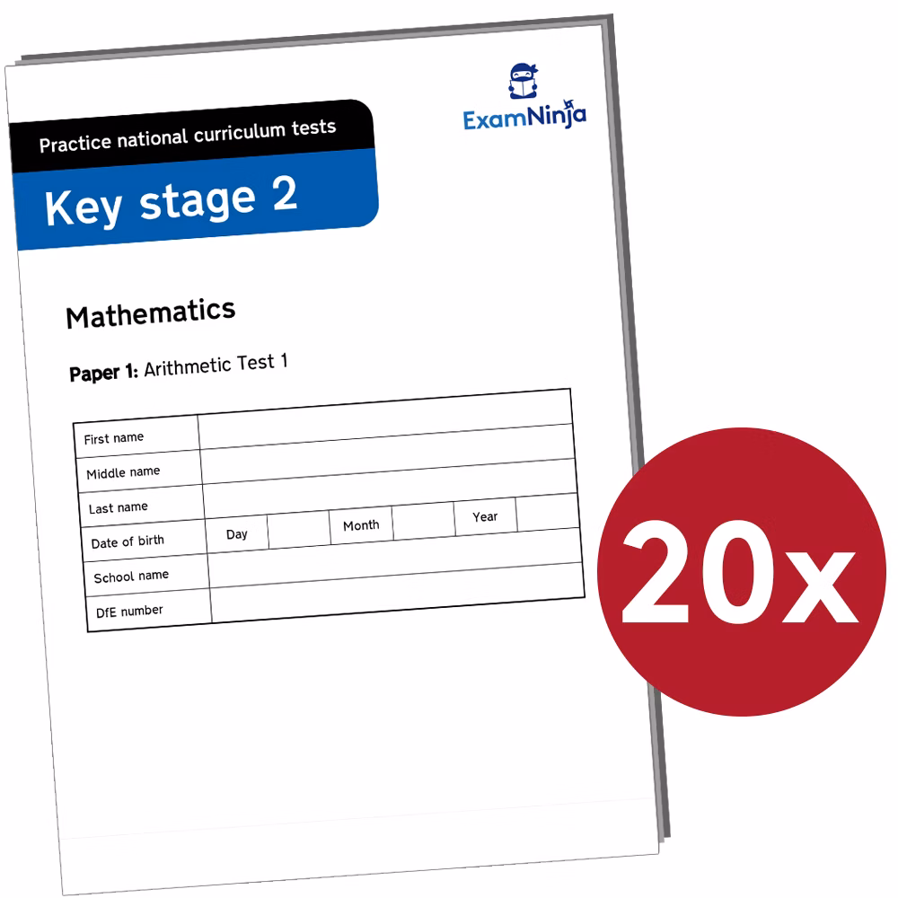 KS2 SATs Arithmetic Practice Papers Download (Ages 10-11) Main Image