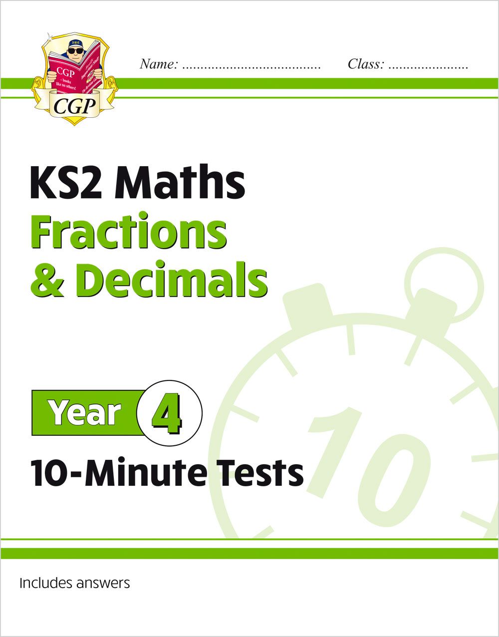 KS2 Year 4 Maths 10-Minute Tests: Fractions & Decimals Main Image