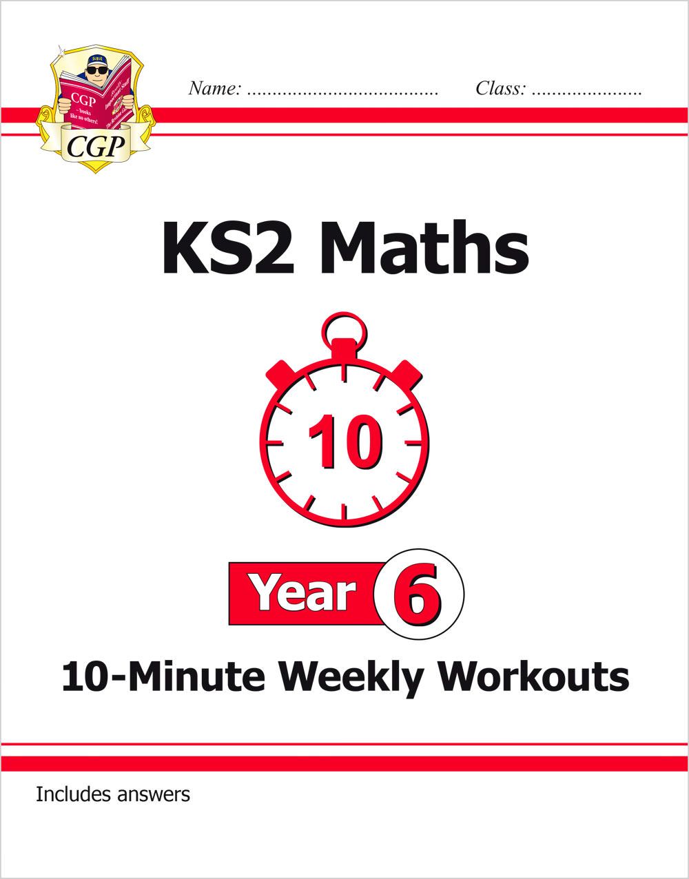 KS2 Year 6 Maths 10-Minute Weekly Workouts Main Image