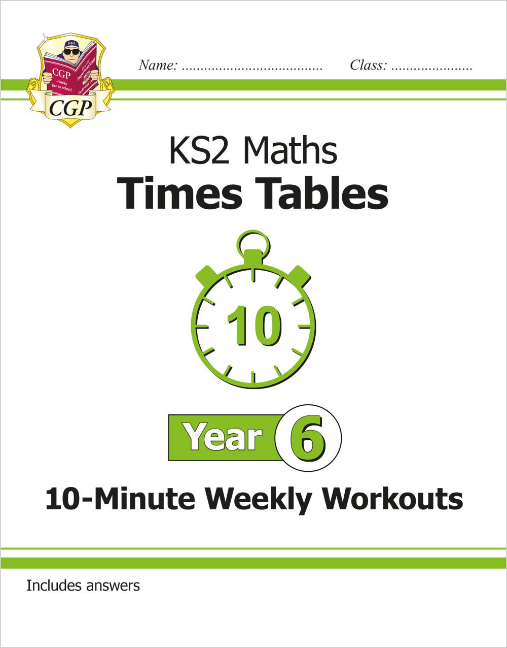 KS2 Year 6 Maths Times Tables 10-Minute Weekly Workouts Main Image