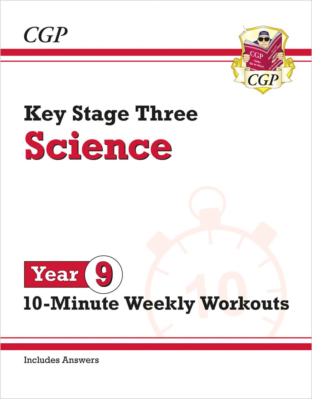 KS3 Year 9 Science 10-Minute Weekly Workouts (includes answers) Main Image