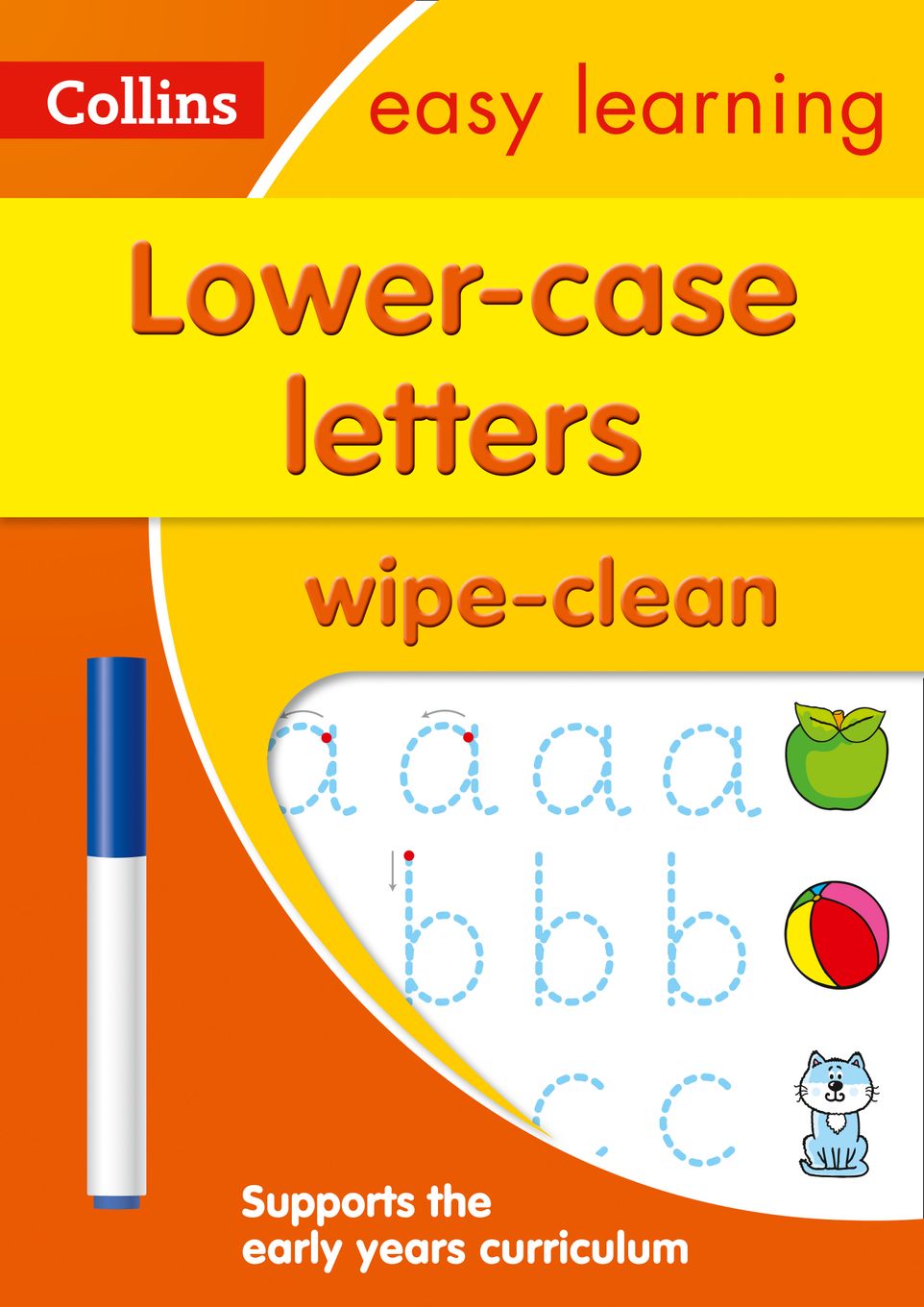 Lower Case Letters Wipe-Clean Handwriting Workbook (Ages 3-5) Main Image