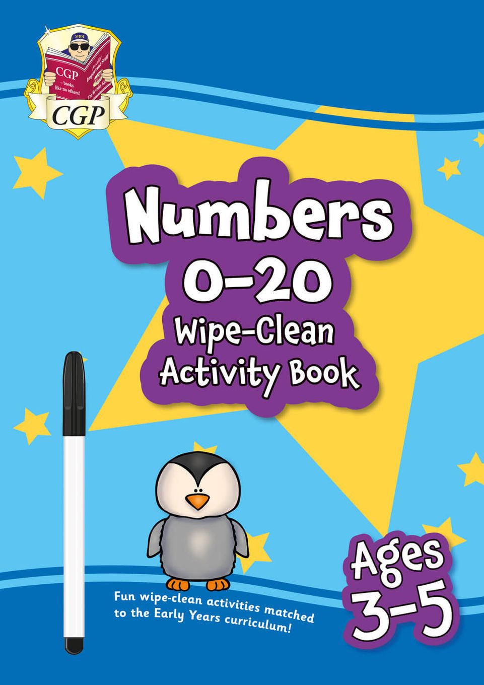Numbers 0-20 Wipe-Clean Activity Book for Ages 3-5 (with pen) Main Image