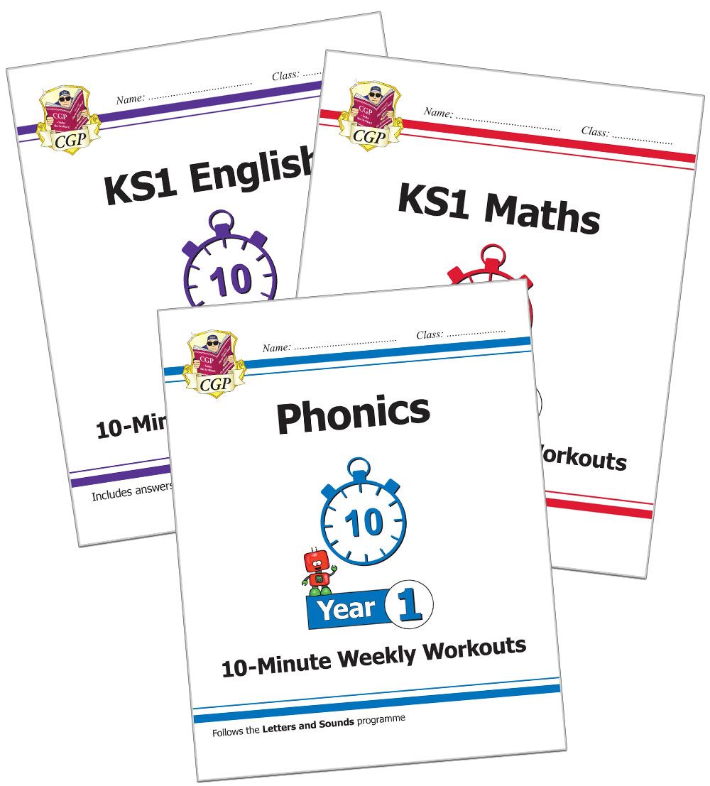 Year 1 English, Maths & Phonics 10-Minute Tests (Ages 5-6) Main Image