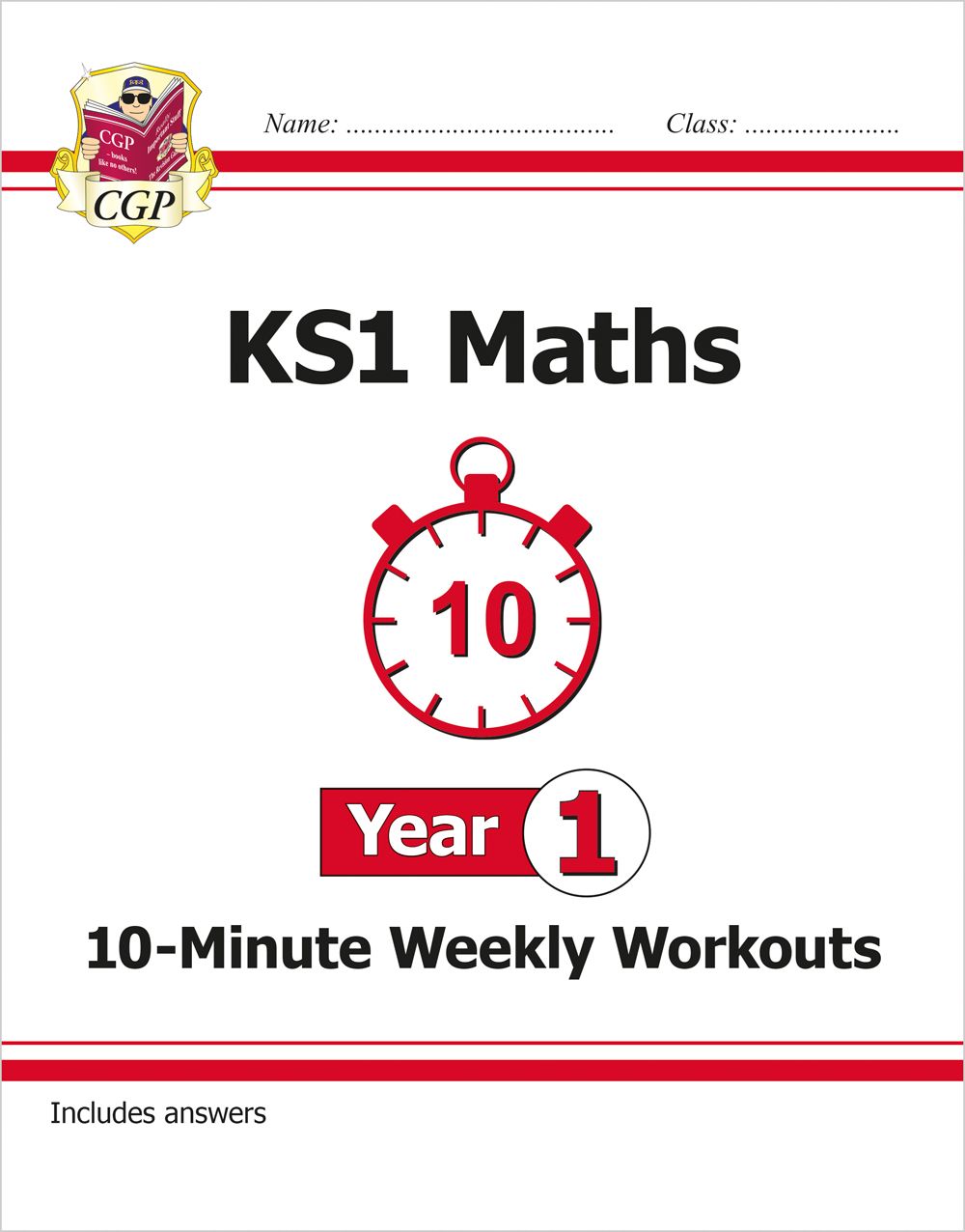 Year 1 Maths 10-Minute Weekly Workouts (Ages 5-6) Main Image