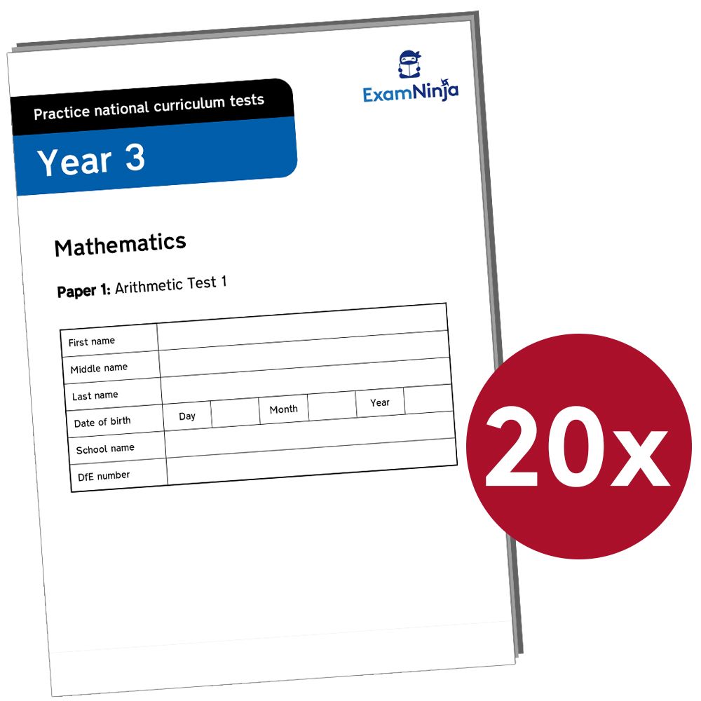 Year 3 SATs Arithmetic Practice Papers Download (Ages 7-8) Main Image