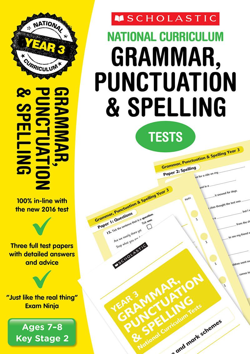 Year 3 SPaG SATs Practice Papers (Ages 7-8) Main Image