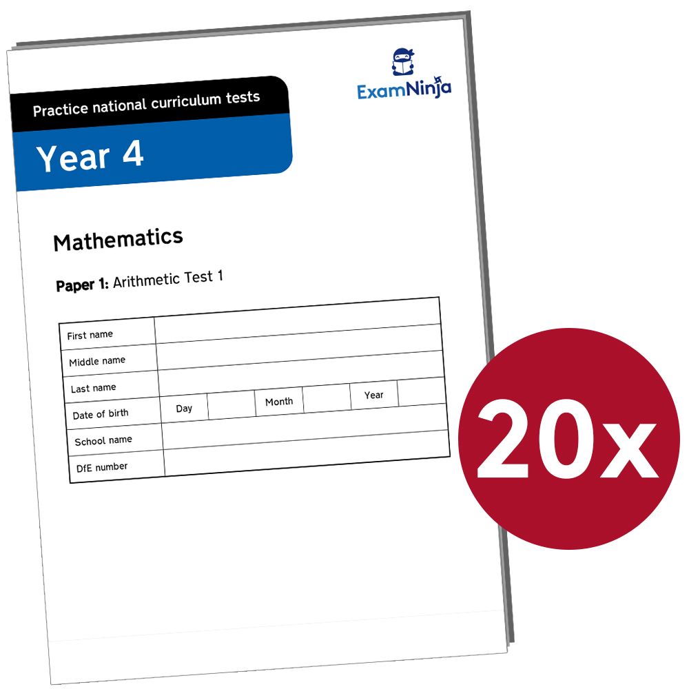 Year 4 SATs Arithmetic Practice Papers Download (Ages 8-9) Main Image