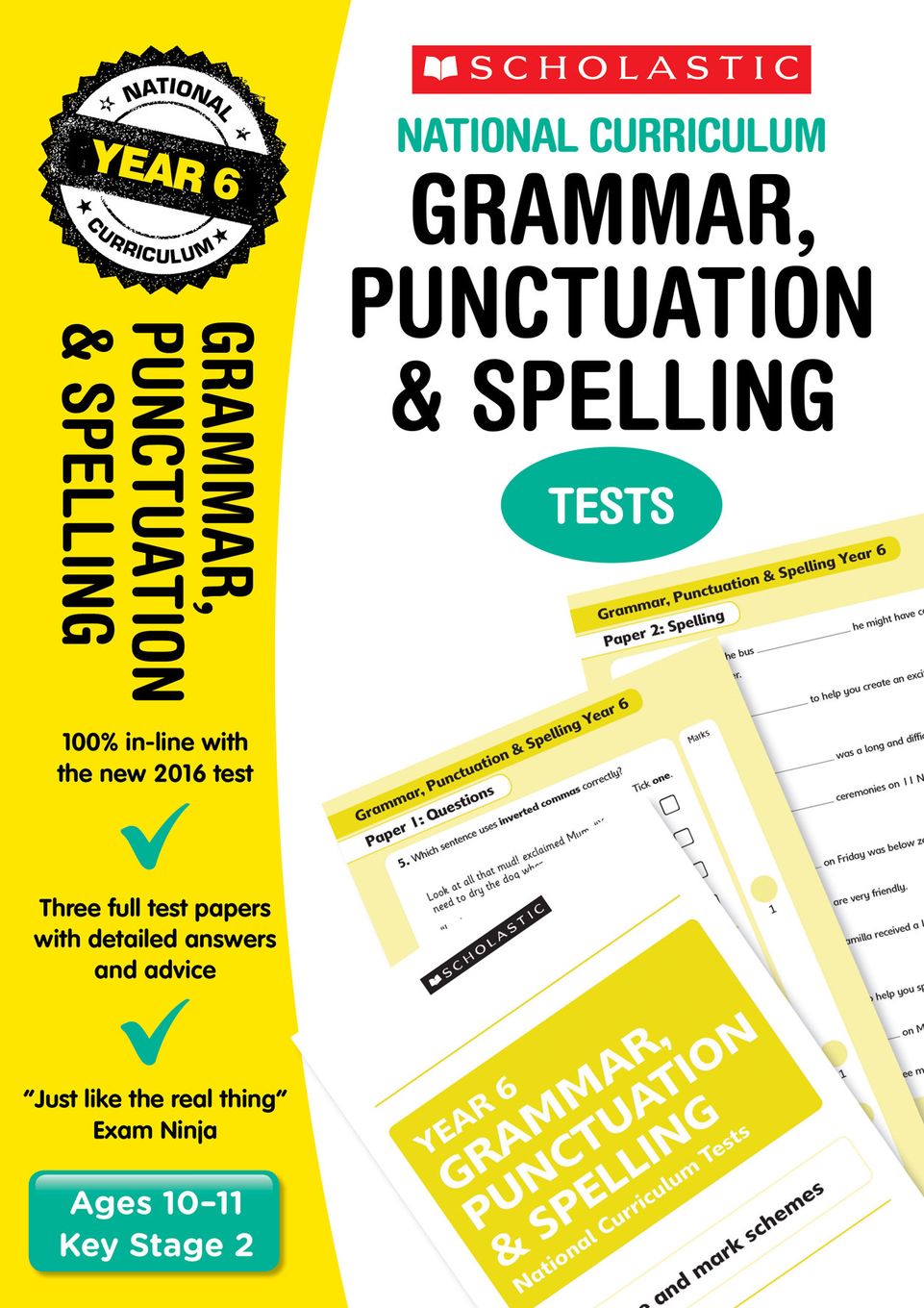 Year 6 SPaG SATs Practice Papers (Ages 10-11) Main Image