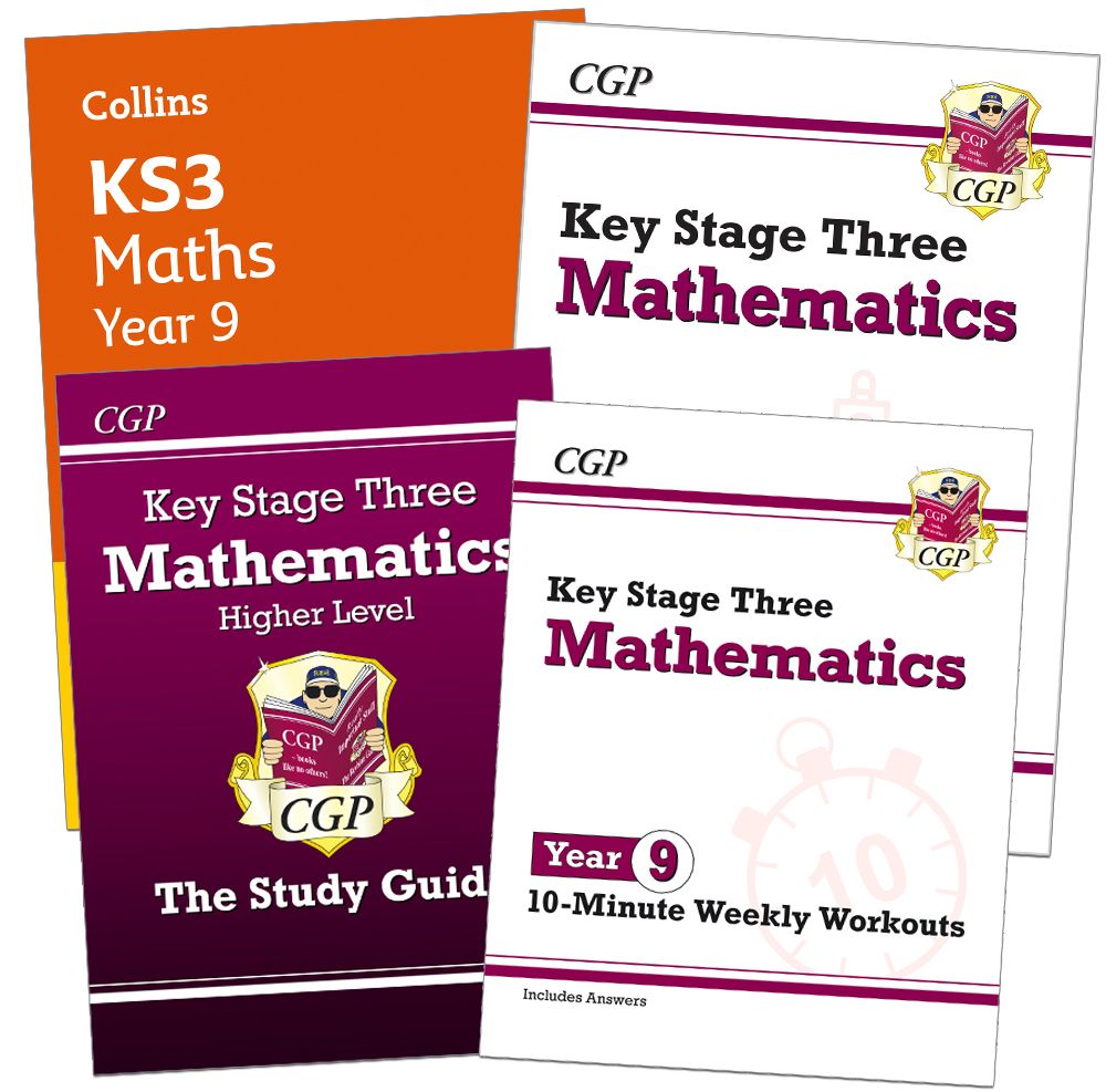 Year 9 Maths Study & Workbook Pack (Ages 13-14) Main Image