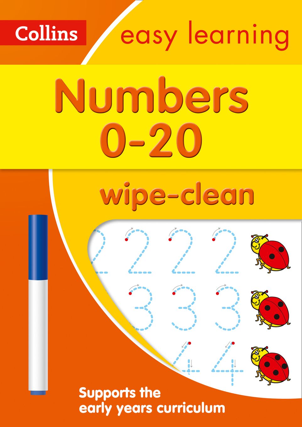 Numbers 0-20 Wipe-Clean Maths Workbook Ages 3-5 Collins with Answers NEW (<li>ISBN : 9780008212957</li>) 