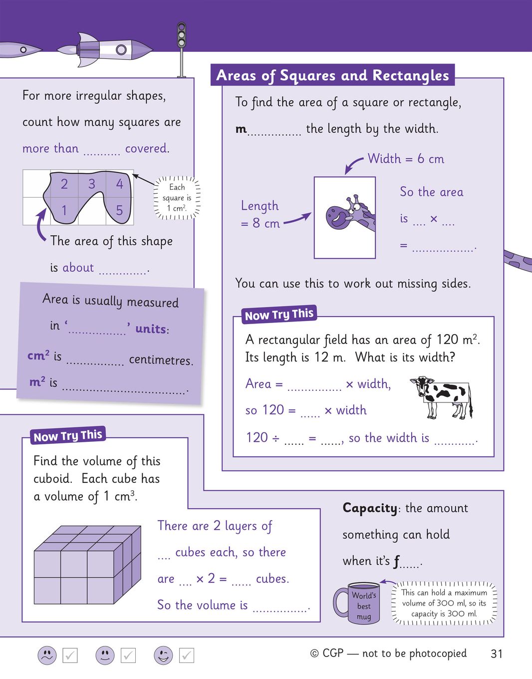 Sample of KS2 Y5 Maths English Science Knowledge Organiser Retriever CGP with Answers NEW ()