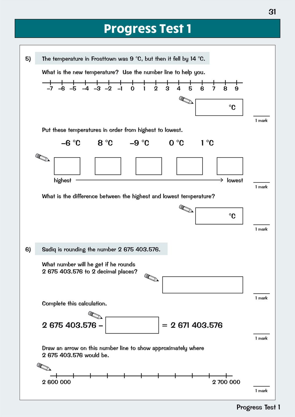 Sample of KS2 Y6 Maths Study & Question Books Ages 10-11 CGP with Answers NEW ()