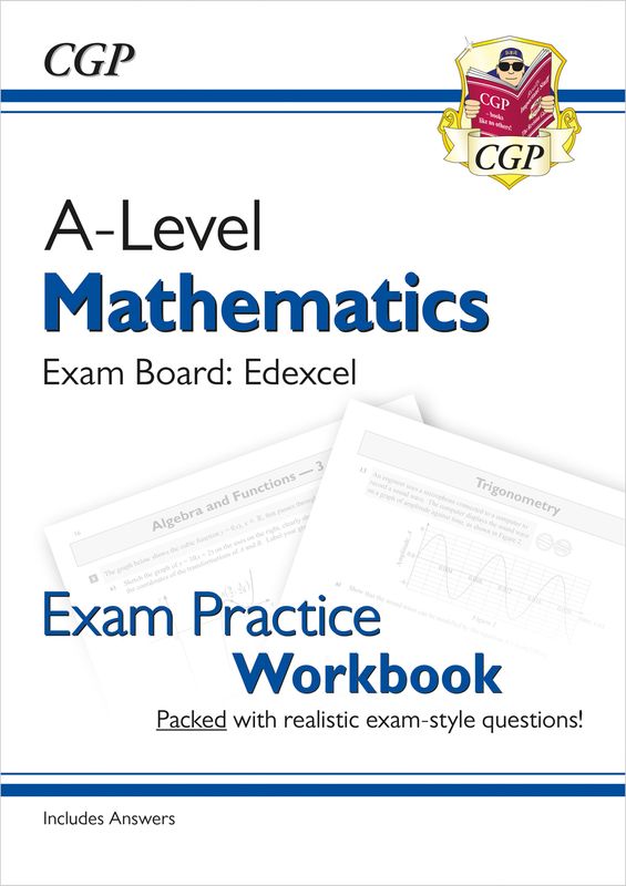 A-Level Maths Edexcel Exam Practice Workbook (includes Answers) Main Image