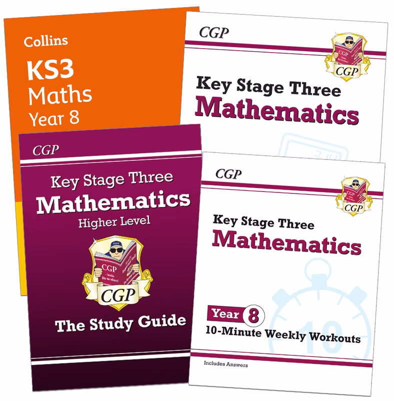 Year 8 Maths Study & Workbook Pack (Ages 12-13) Main Image